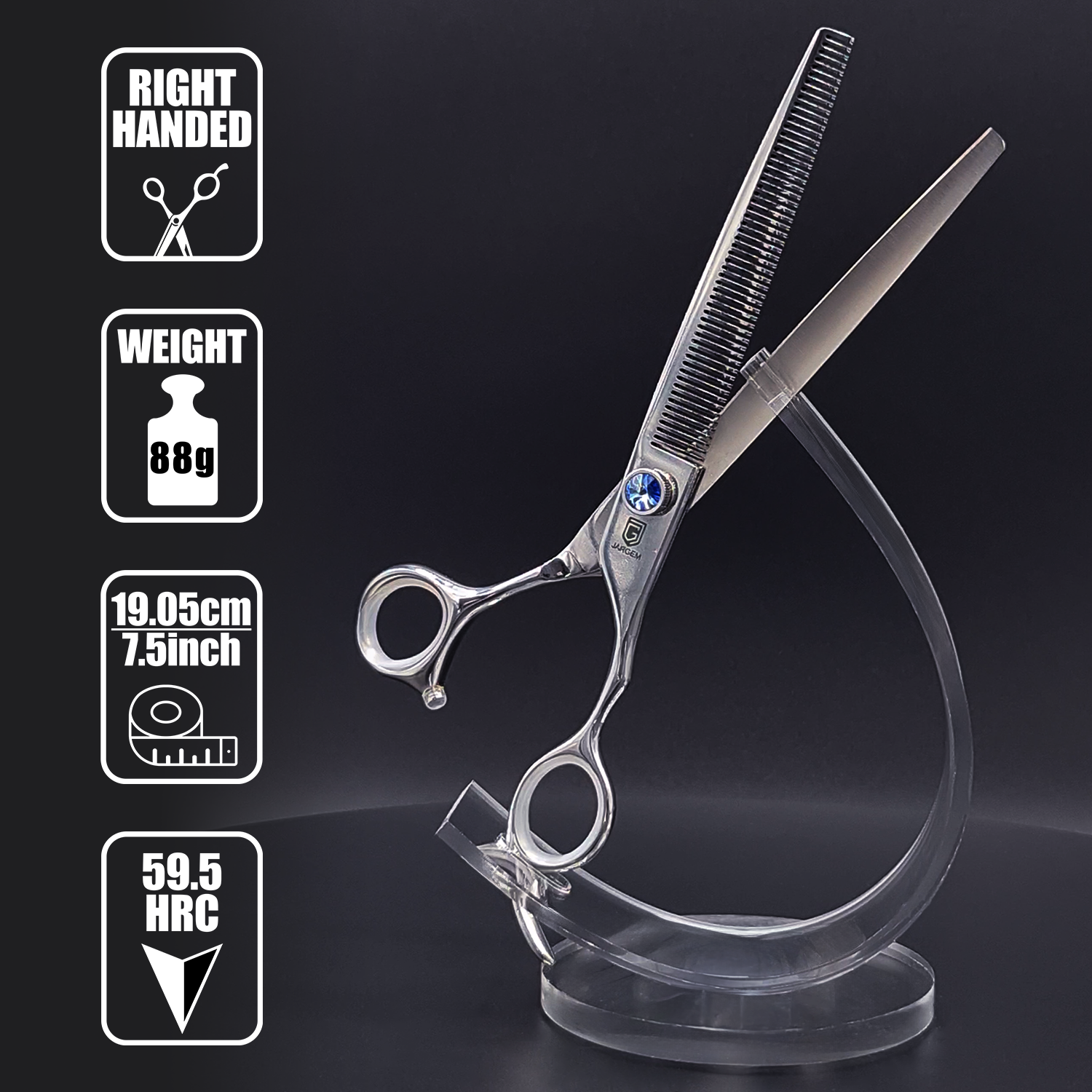 Jargem Right-handed Dublin Thinner Dog Grooming Scissor weighing 68g