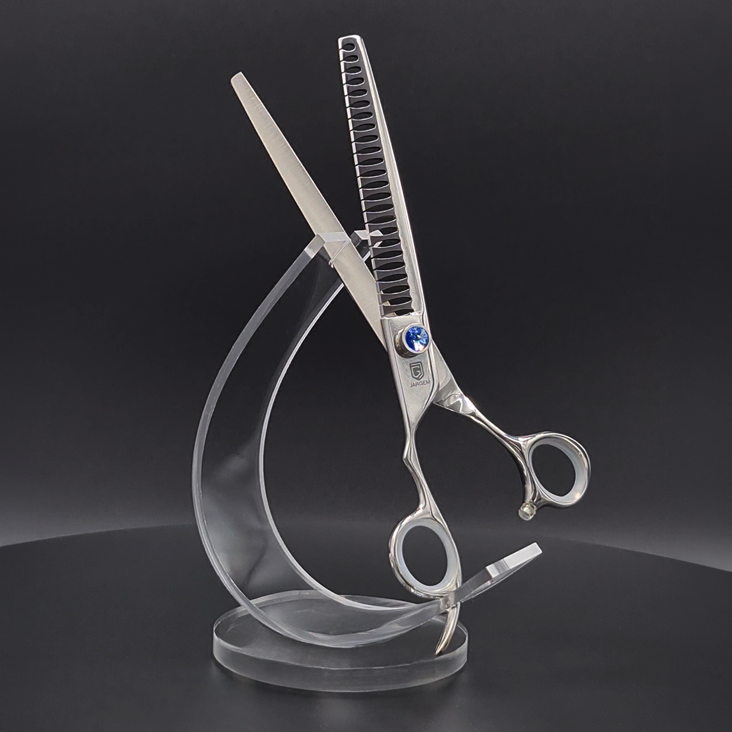 Oshawa LEFT Handed Straight Chunker Dog Grooming Scissor