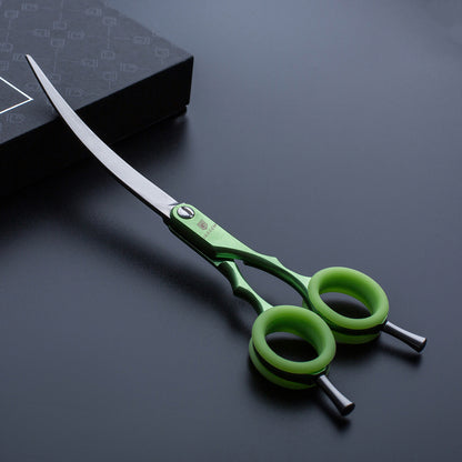 Tokyo Green Curved Dog Grooming Scissor